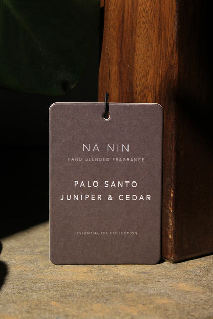 Palo Santo, Juniper, & Cedarwood Fragrance Card