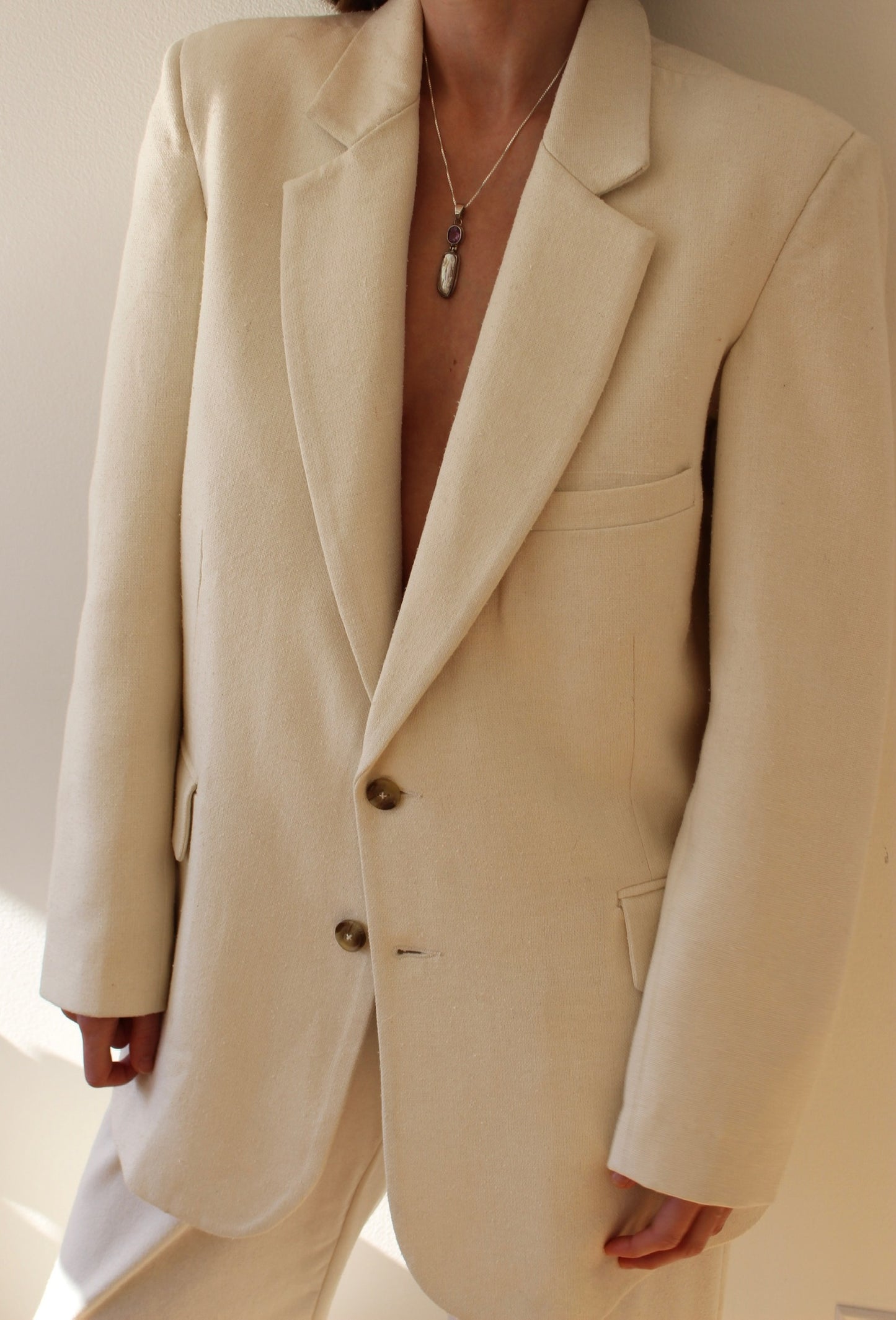 Gorgeous Vintage Baroque Pearl & Amethyst Sterling Silver Pendant