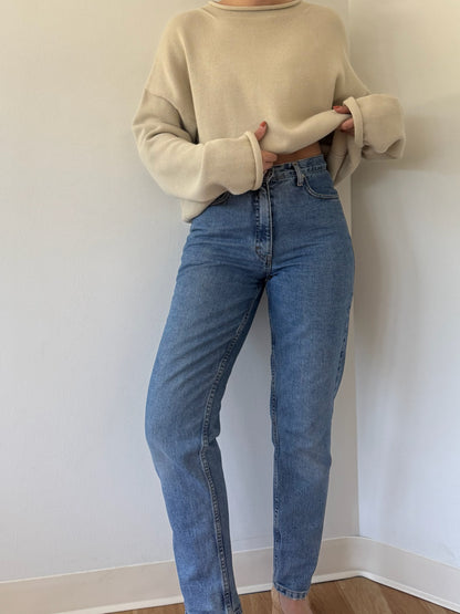 90s High Rise Blue Denim