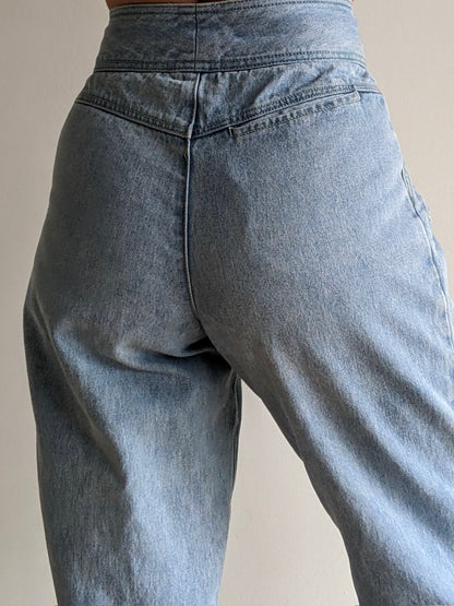 Favorite Vintage Belted Denim Cargo Pants