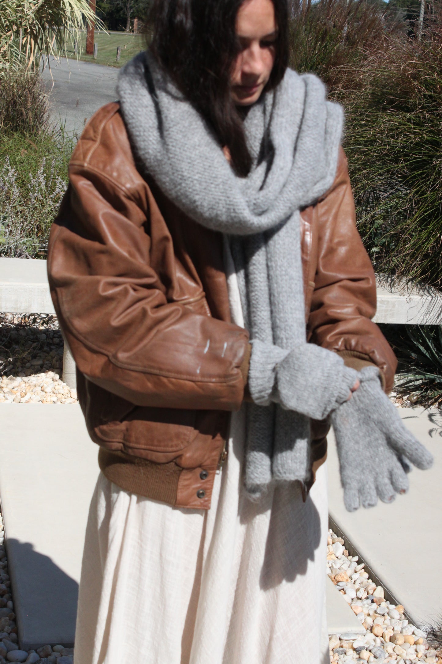 Henrietta Knitted Suri Alpaca Gloves