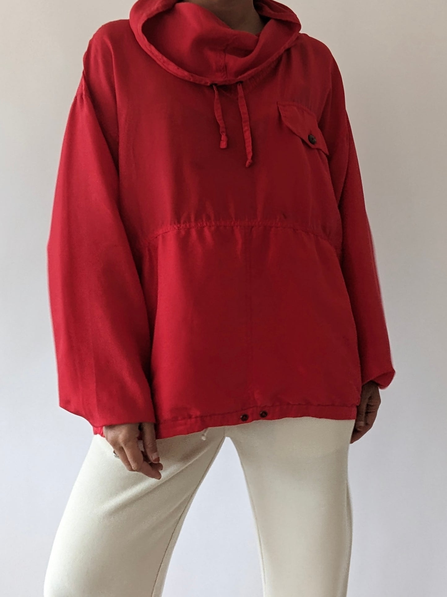 Vintage Cherry Silk Popover
