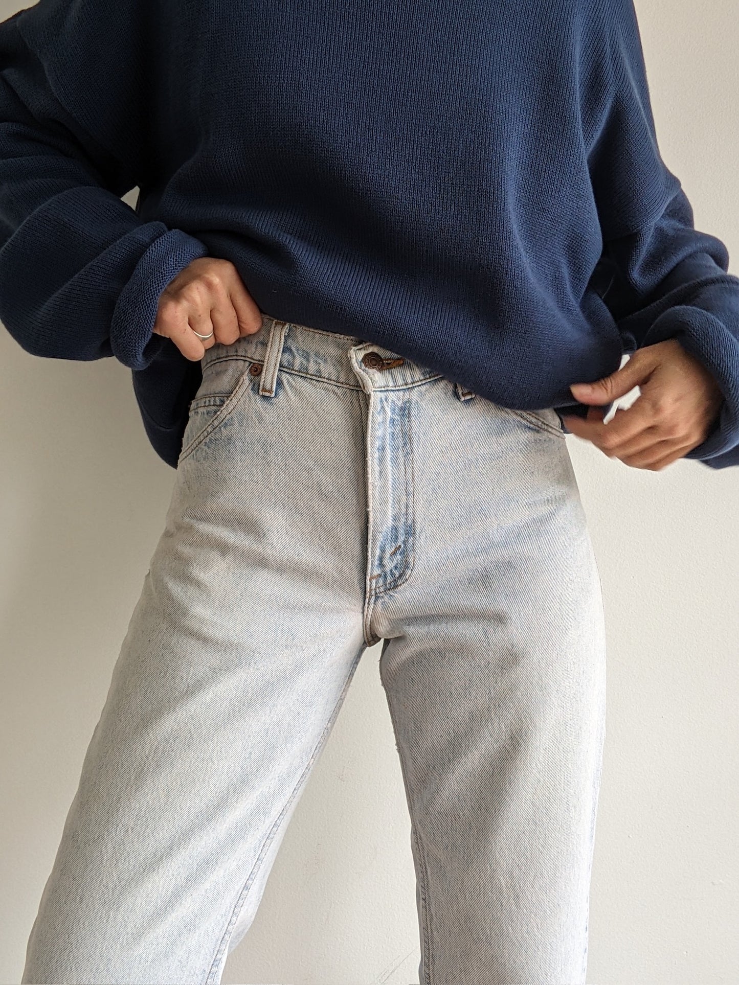 Vintage Levi's 550 Orange Tab Raw Hem Jeans