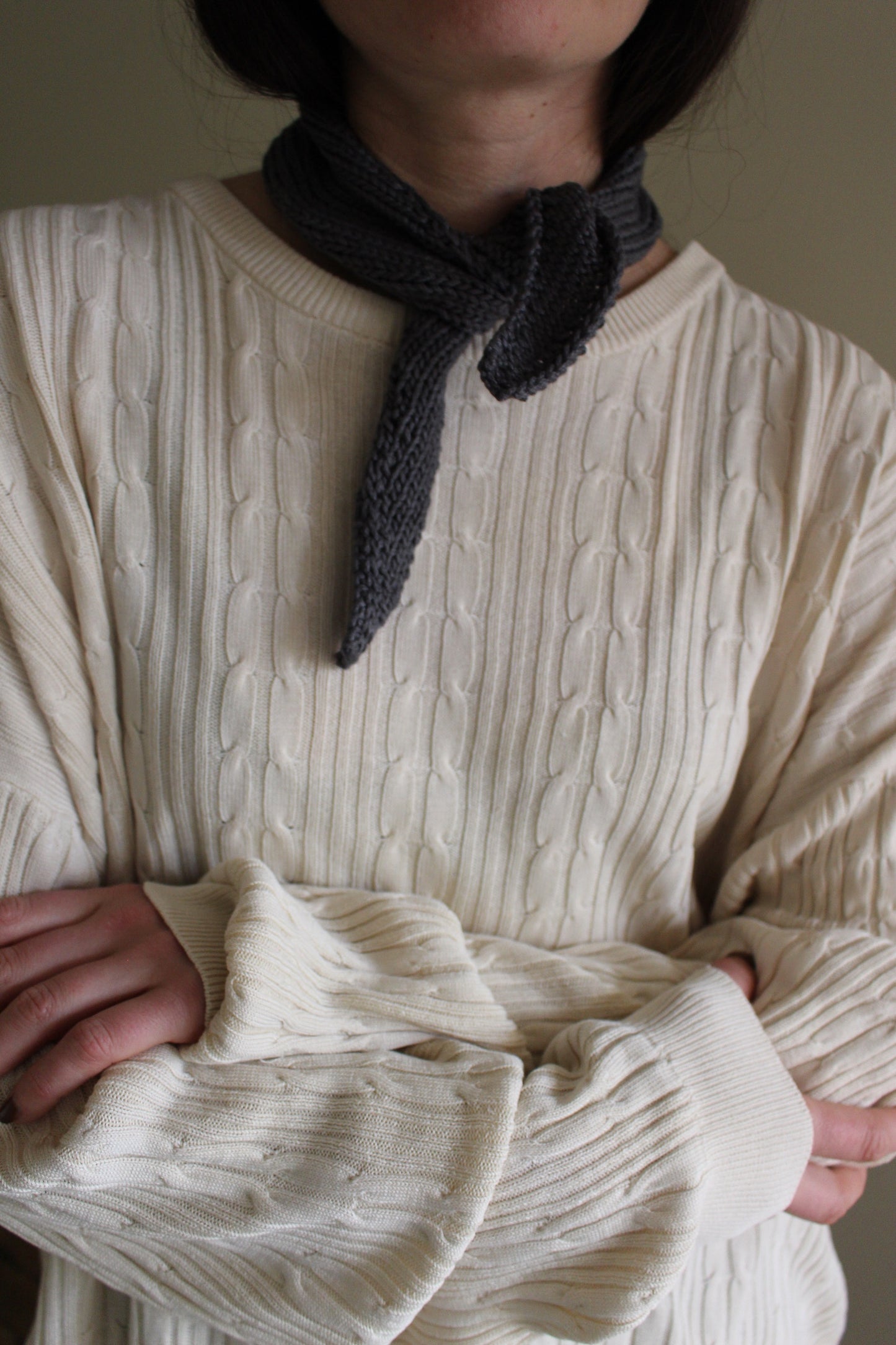 Hand Knit Cotton Bandana