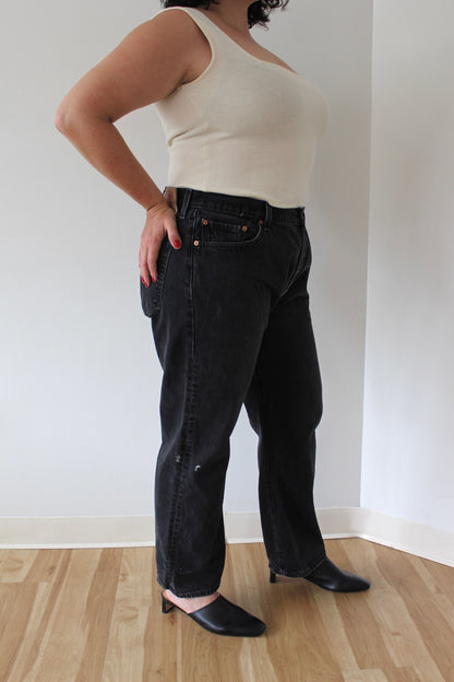 Vintage Levi's 501 Black Button-Fly Denim