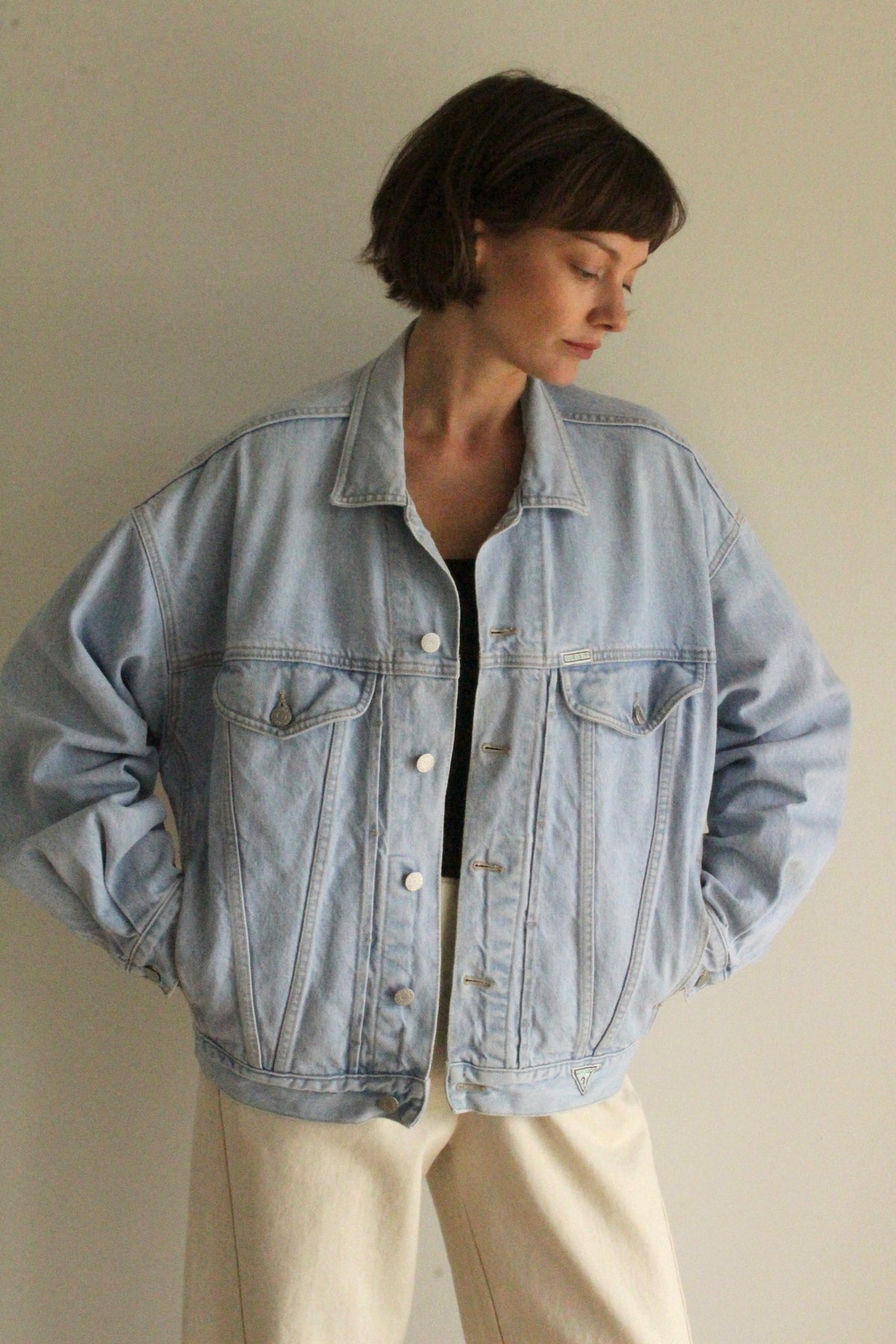 Favorite Vintage Guess Light Wash Denim Jacket