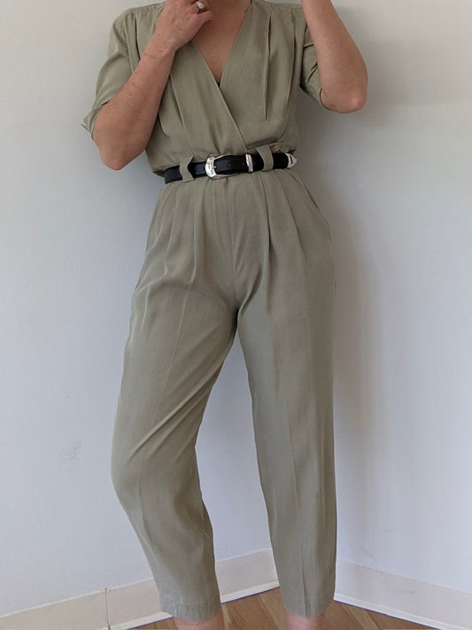Sweetest Vintage Pleated Jumpsuit
