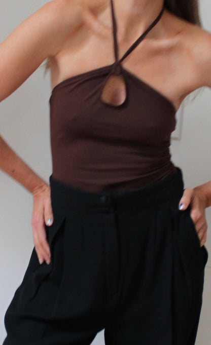 Kaia Cotton Halter Top