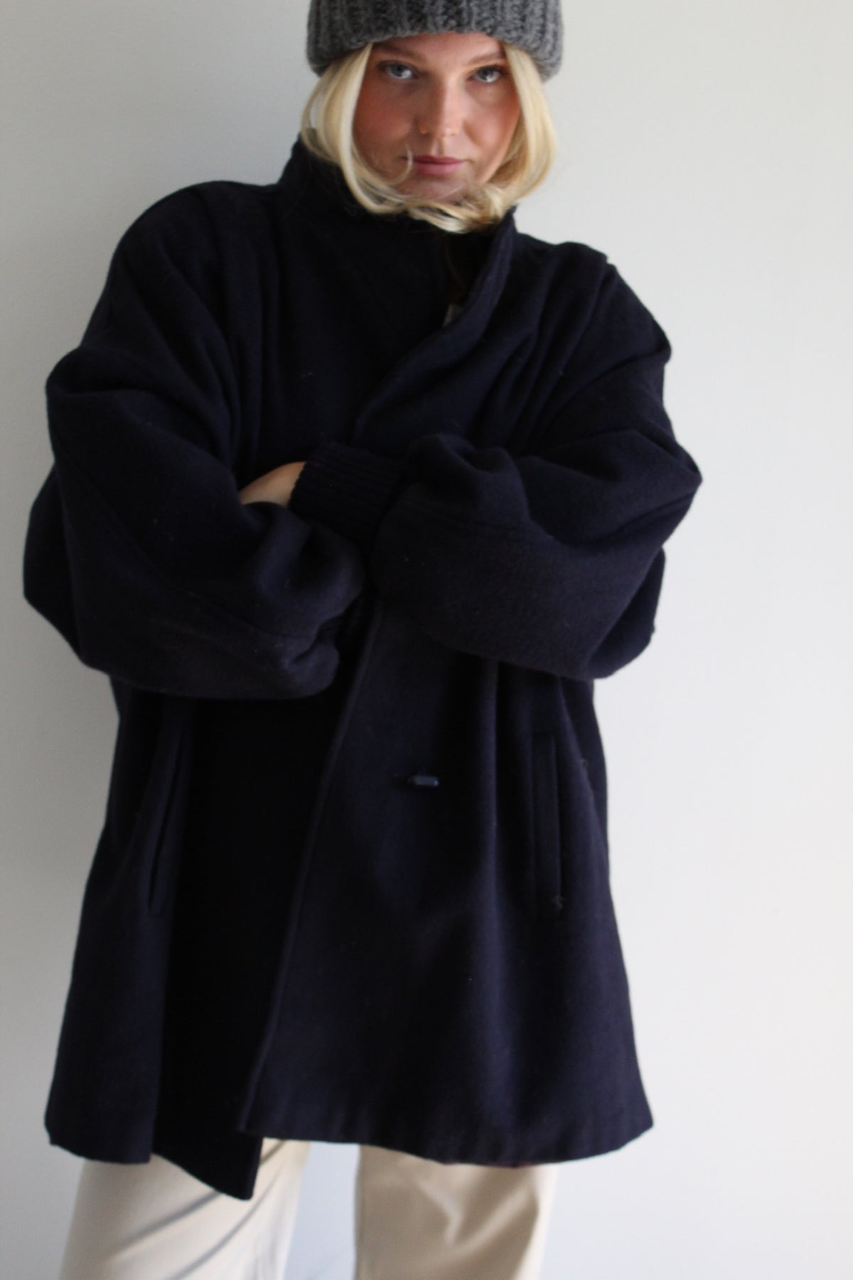 Vintage Midnight Wool Coat