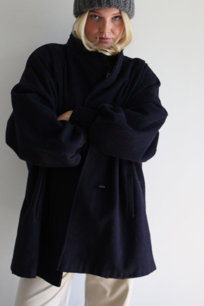 Vintage Midnight Wool Coat