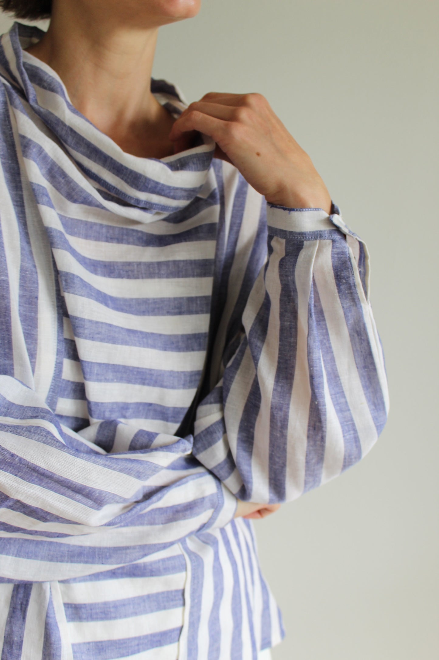 Favorite Vintage Striped Linen Blouse