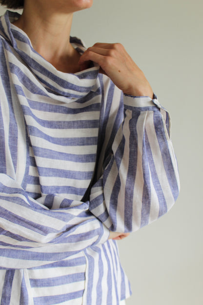 Favorite Vintage Striped Linen Blouse