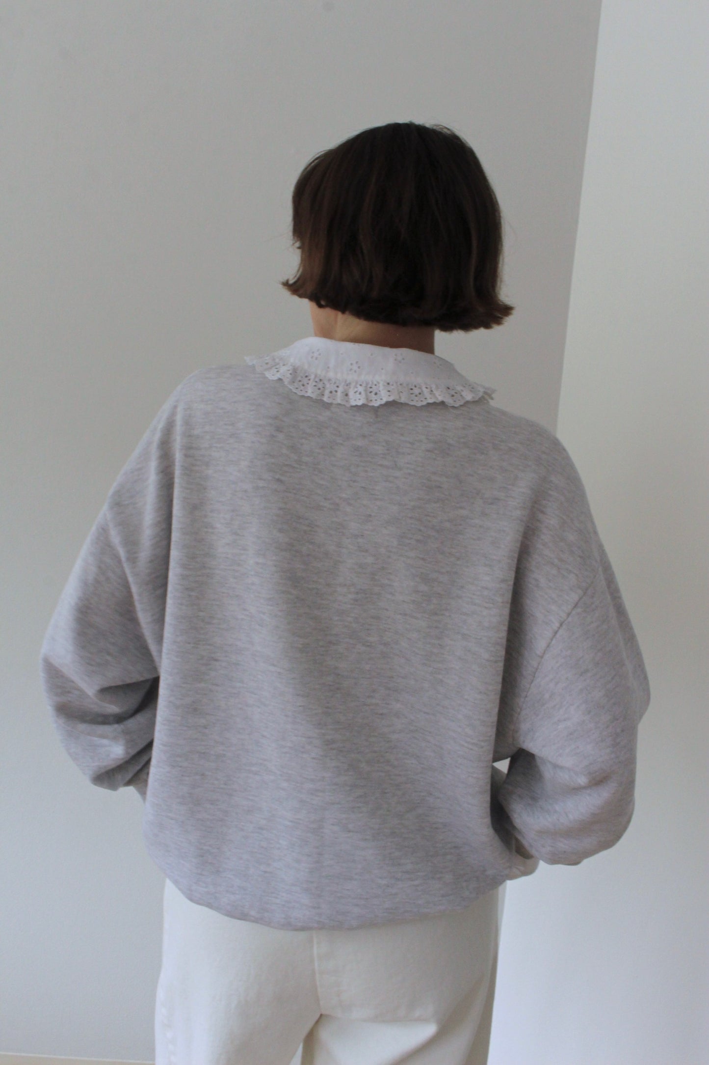Reworked Vintage Collared Crewneck