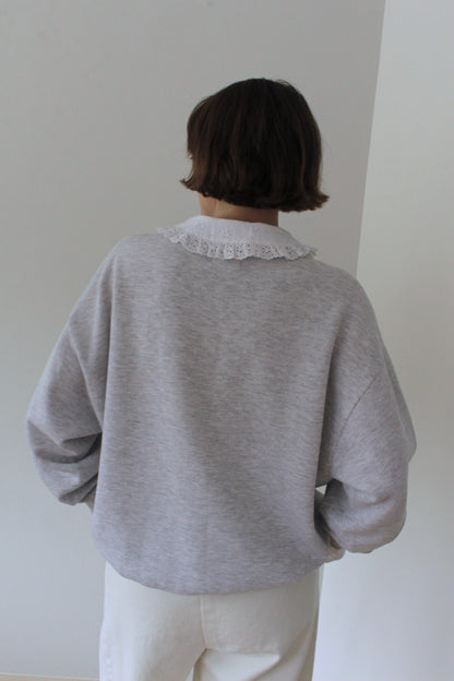 Reworked Vintage Collared Crewneck