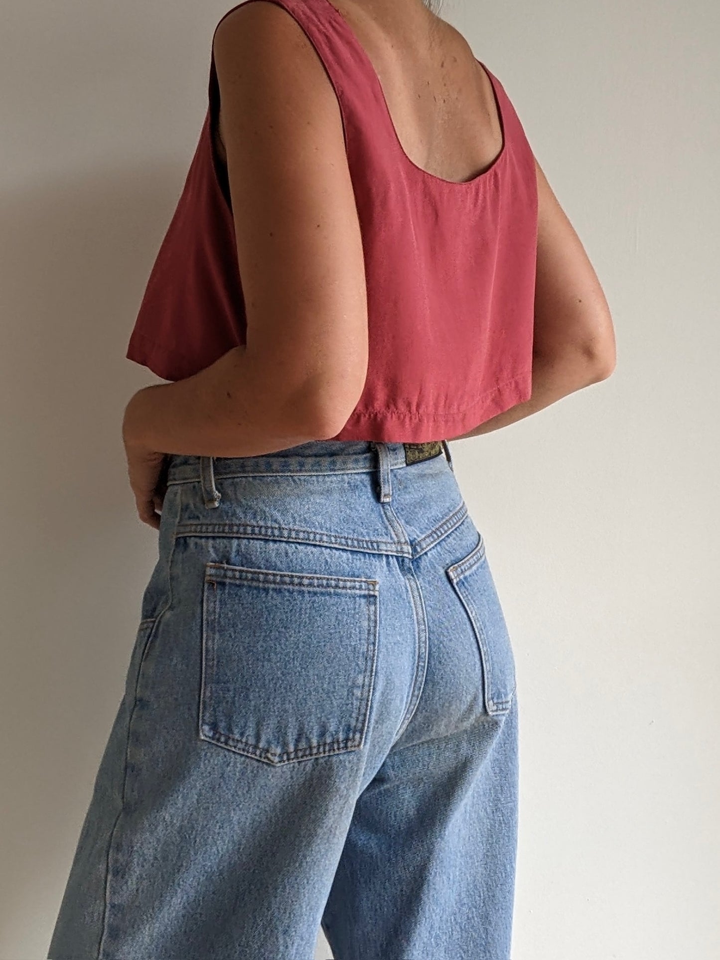 Vintage Victoria's Secret Rose Silk Tank
