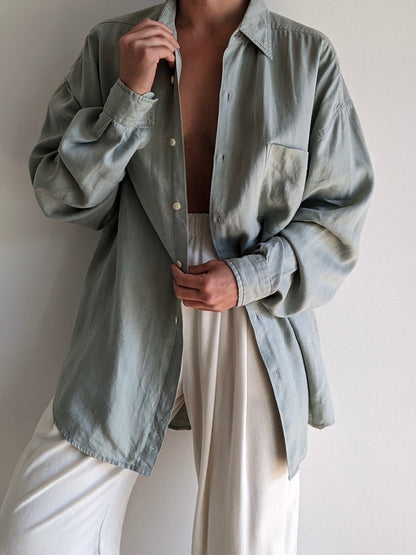 Vintage Sage Linen Shirt