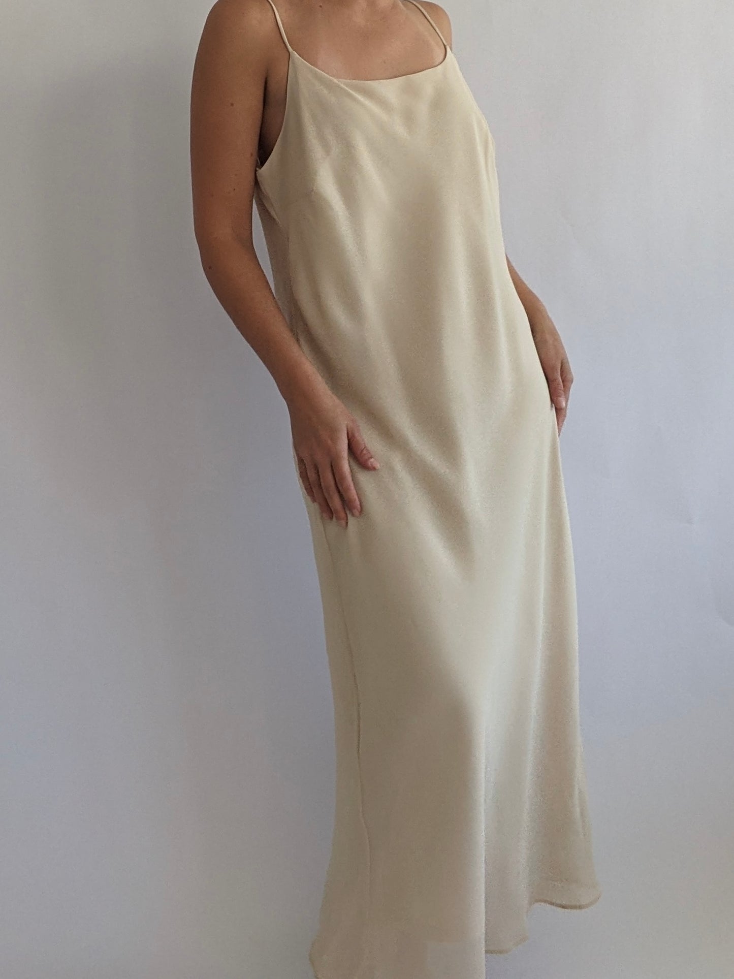 Vintage Sand Slip Dress