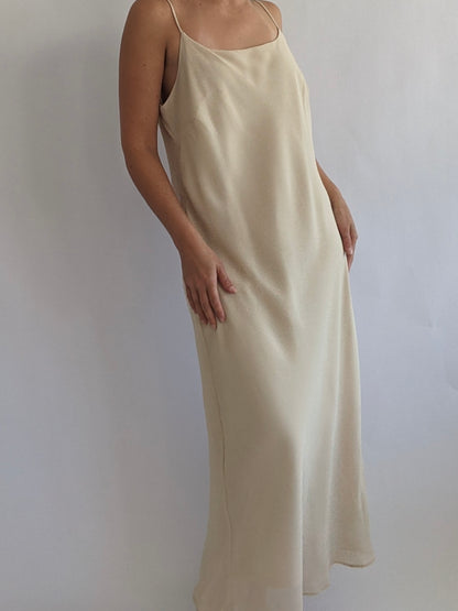 Vintage Sand Slip Dress