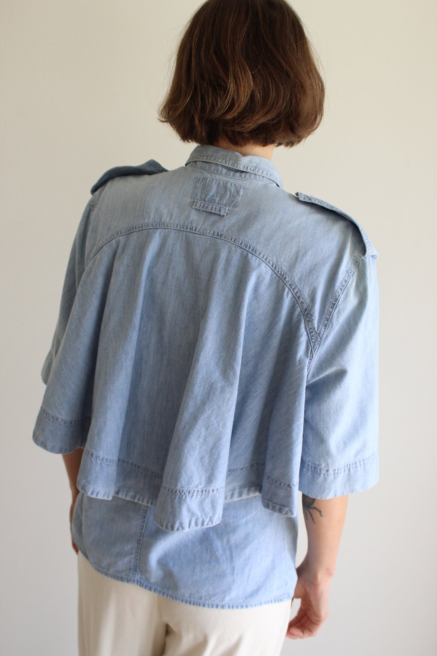 Rare Vintage Byblos Chambray Button Up