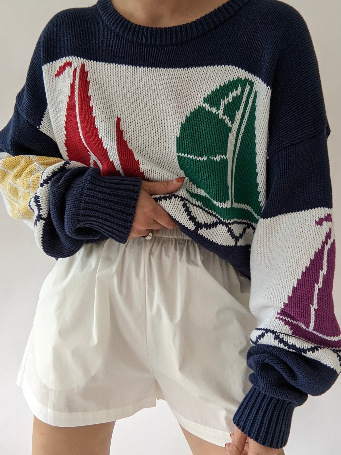Amazing Vintage Sailing Cotton Sweater