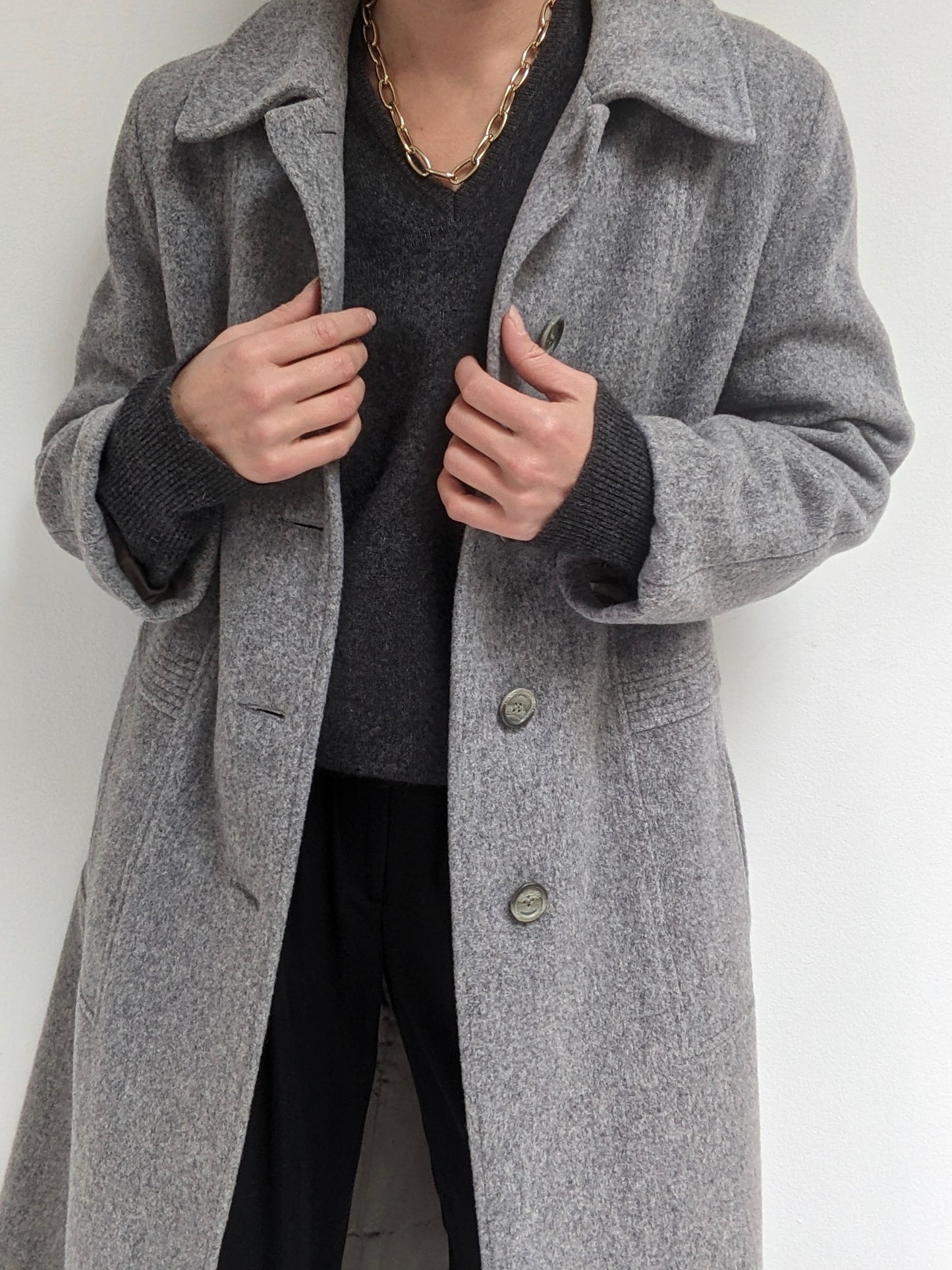 Lovely Vintage Ash Wool Coat