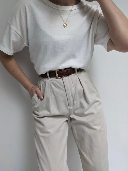 Vintage Calvin Klein Pleated Khaki Pants