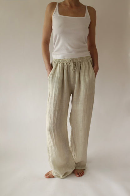 Straight Linen Trouser