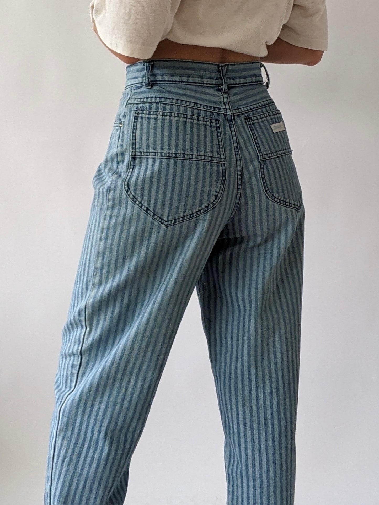 Favorite Vintage Railroad Striped Gitano Denim