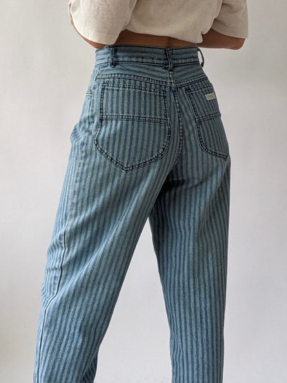 Favorite Vintage Railroad Striped Gitano Denim