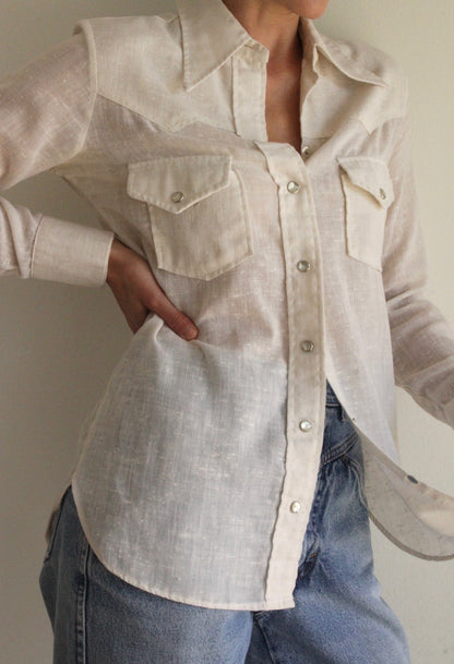 Vintage Wrangler Pearl Snap Shirt