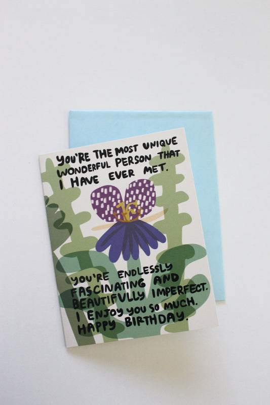 I Enjoy You, Happy Birthday Card