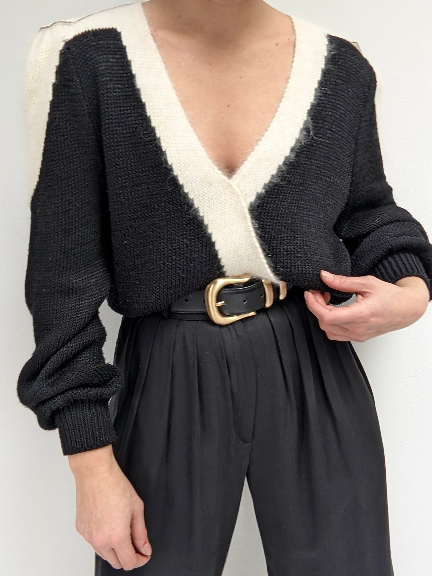 Lovely Vintage Embellished Angora Knit