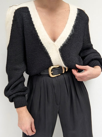 Lovely Vintage Embellished Angora Knit