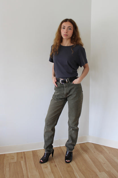 Vintage Levi's 512 Olive Denim