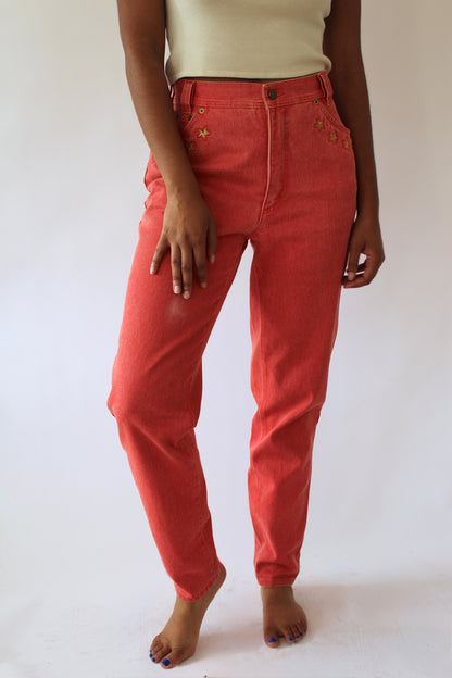 Vintage Escada Nautical Embroidered Denim