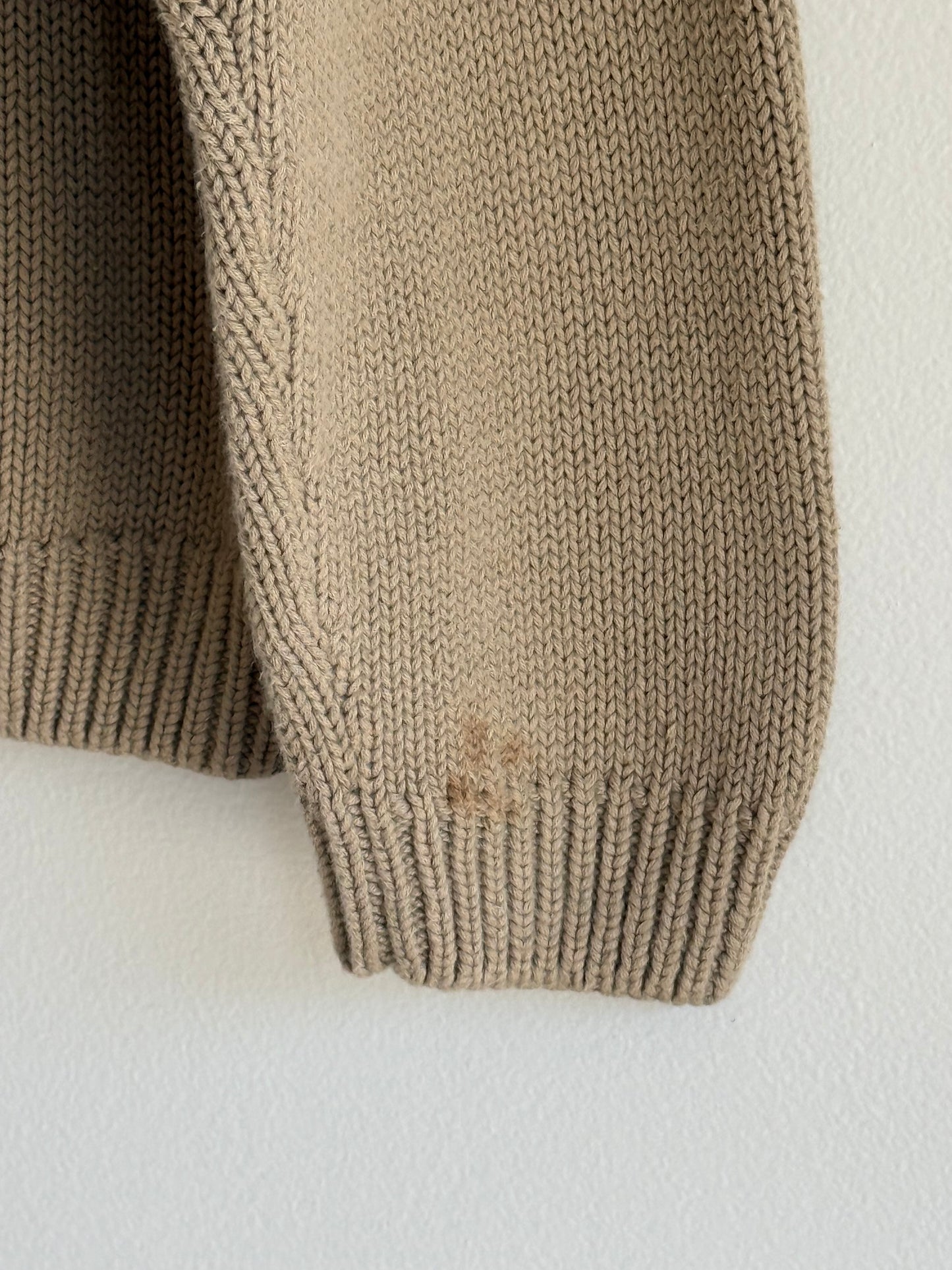 Vintage Latte Cotton Sweater