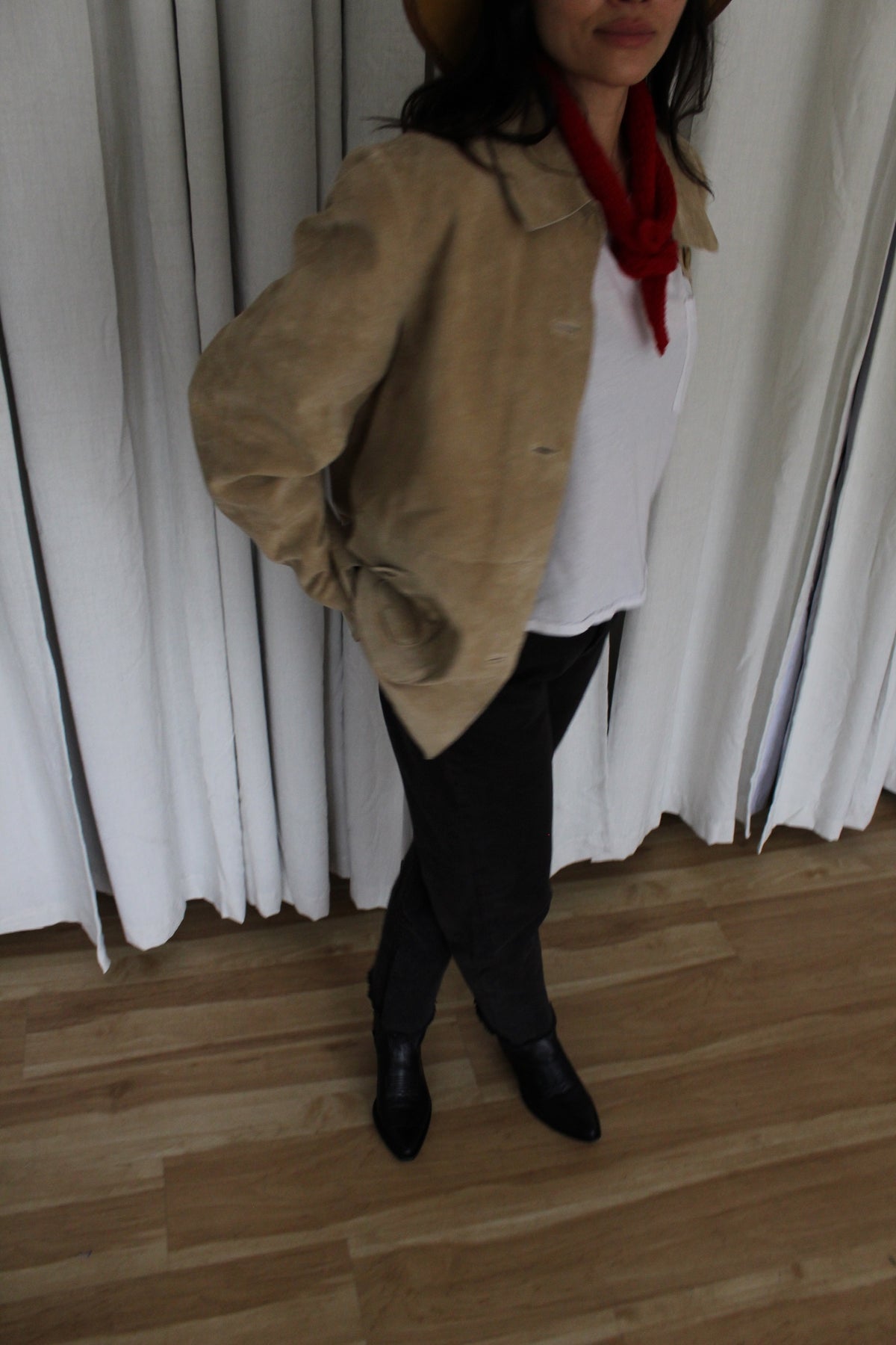 Vintage Biscuit Suede Jacket