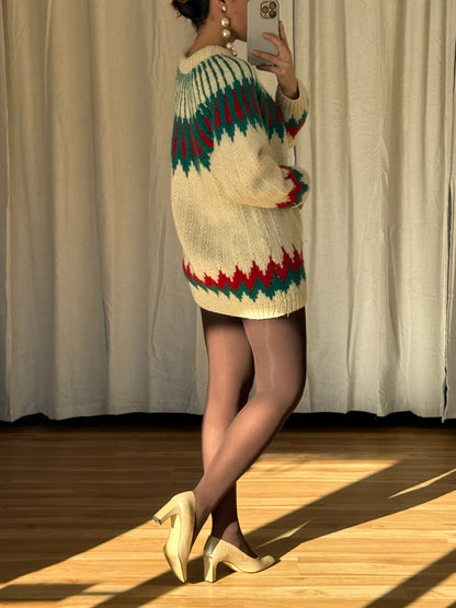 Incredible Vintage Fair Isle Wool Sweater