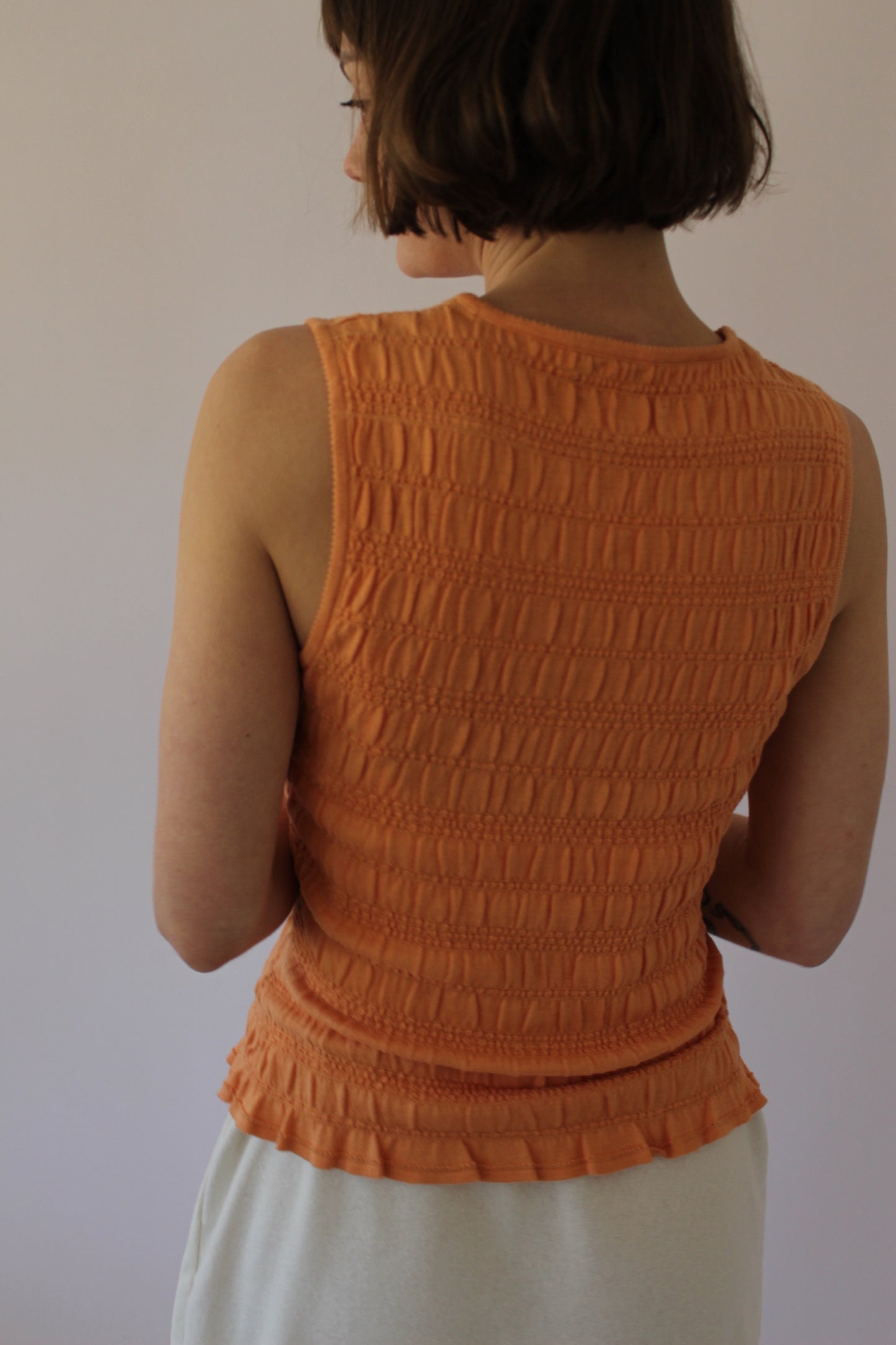 90s Shelli Segal Apricot Tank