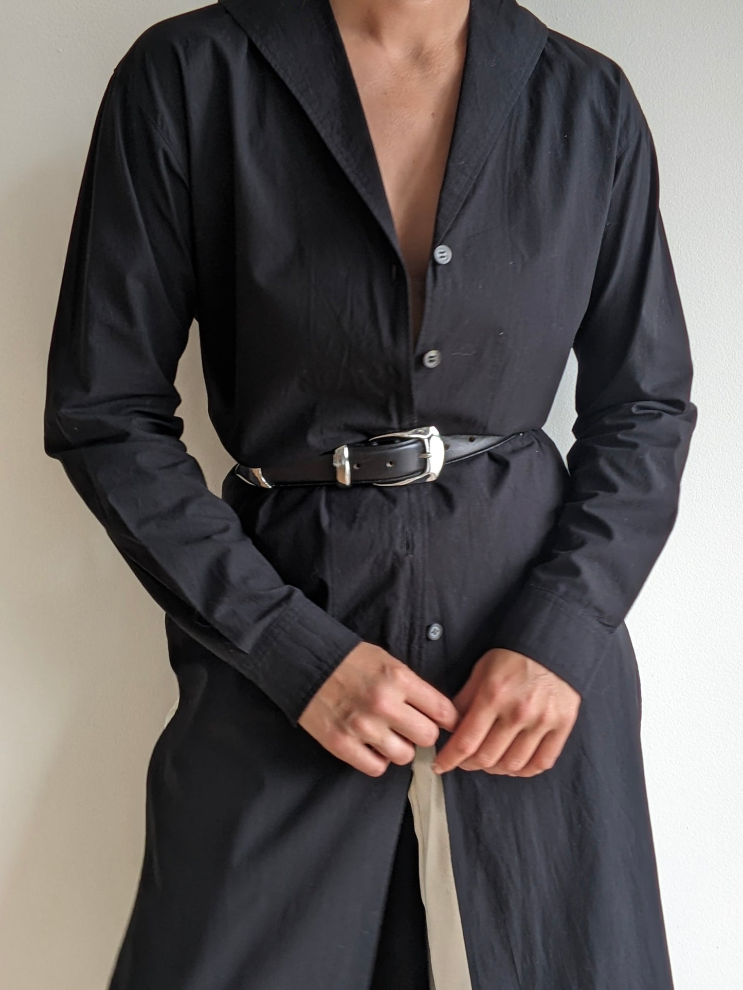Incredible 90s Issey Miyake Belted Cotton Duster