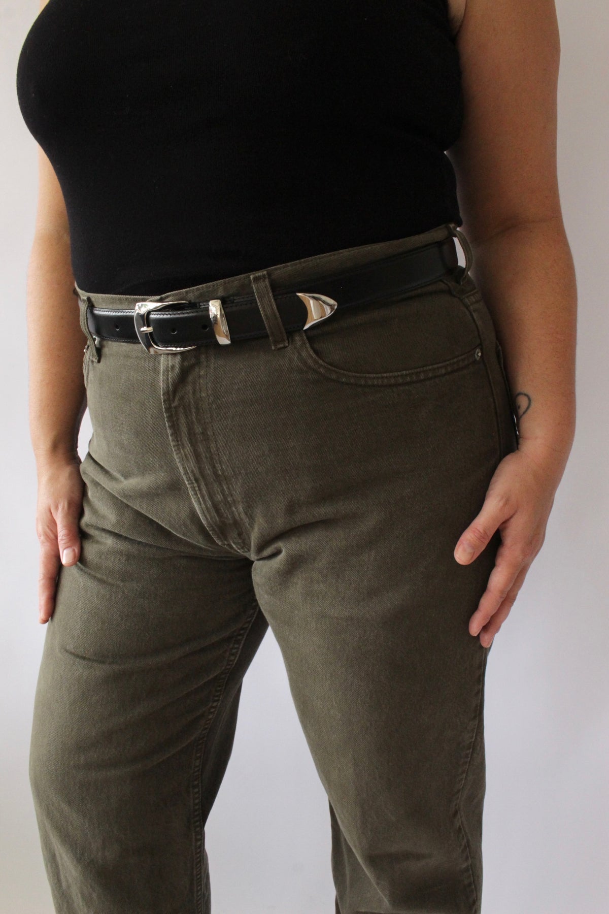 Vintage Levi's 550 Faded Olive Denim
