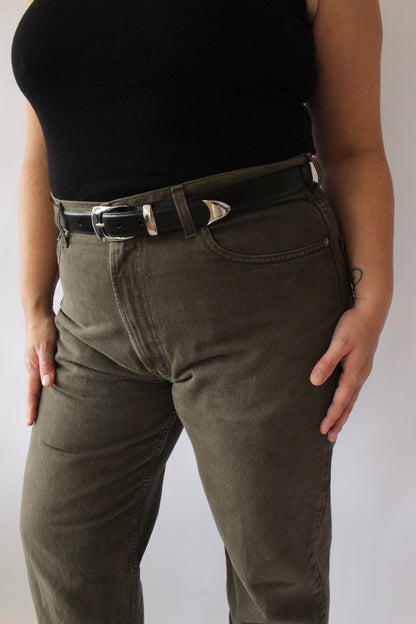 Vintage Levi's 550 Faded Olive Denim