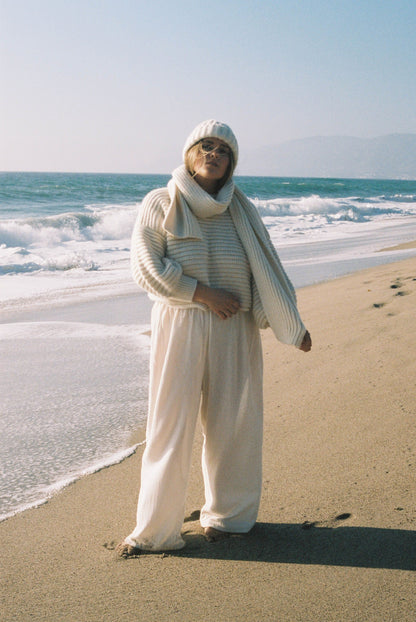 Patricia Waffled Cotton Pant