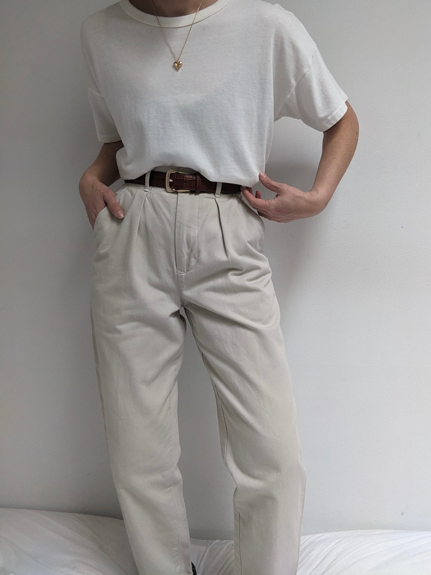 Vintage Calvin Klein Pleated Khaki Pants