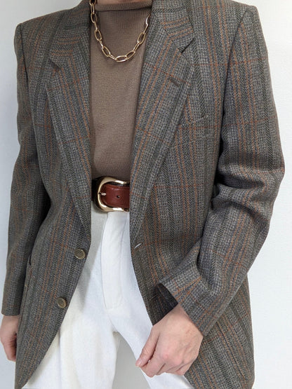 Beautiful Vintage Louis Féraud Woven Wool Blazer