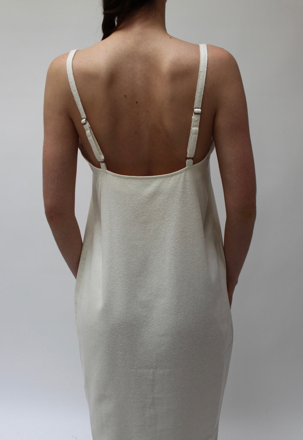 Carolyn Raw Silk Slip Dress