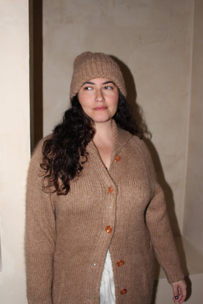 Frankie Knitted Suri Alpaca Hat