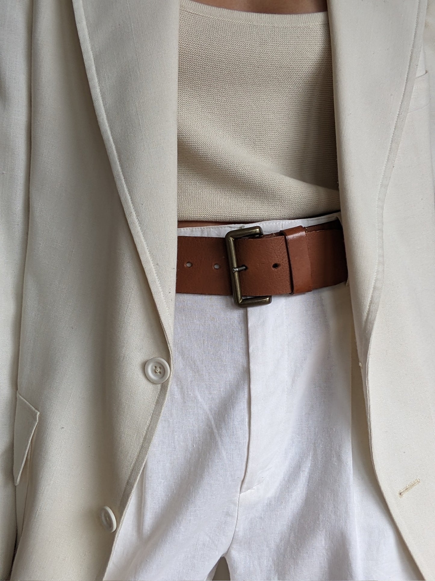 Amazing Vintage Snap Pocket Leather Belt