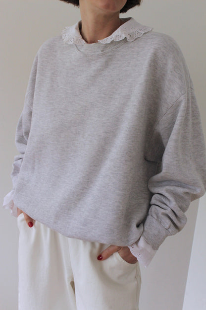 Reworked Vintage Collared Crewneck