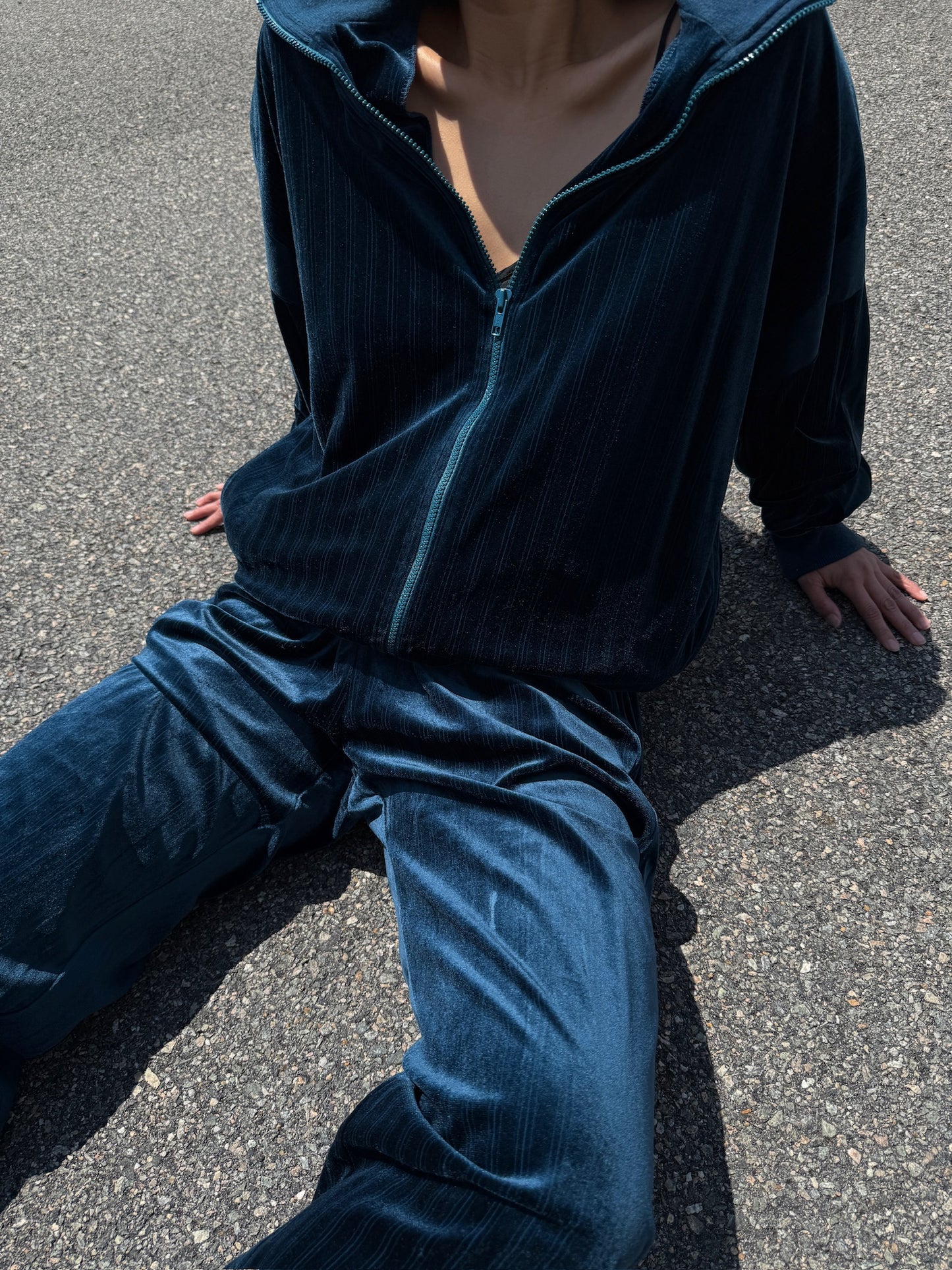 Favorite Vintage Emerald Striped Christian Dior Velour Track Suit